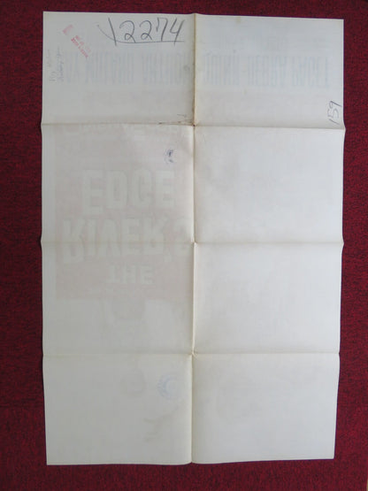 RIVER'S EDGE FOLDED US ONE SHEET POSTER RAY MILLAND ANTHONY QUINN 1957 Rendezvous Cinema Movie posters
