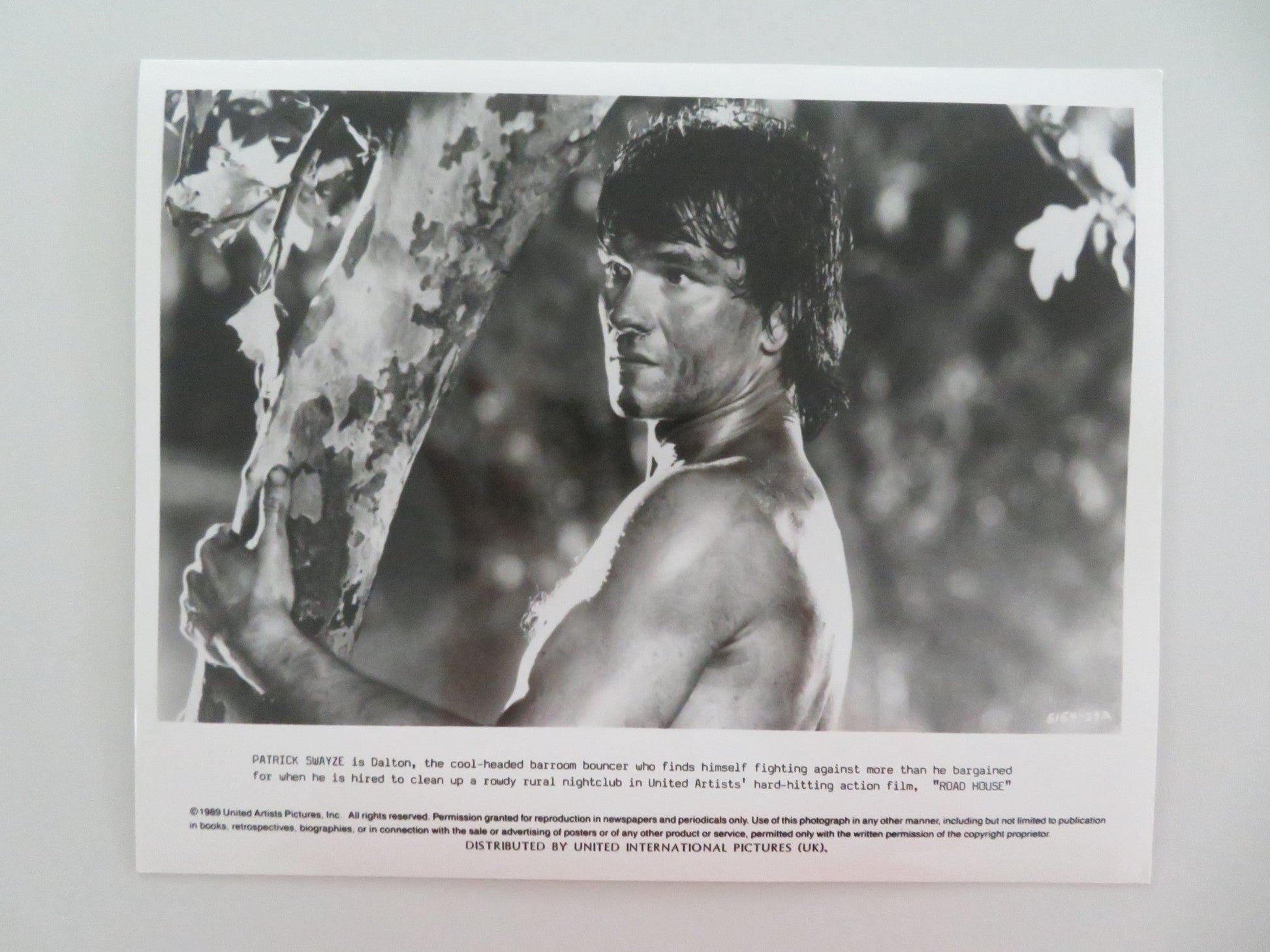 ROAD HOUSE - A MOVIE STILL PHOTO LOT OF 2 PATRICK SWAYZE KELLY LYNCH 1989 Movie posters