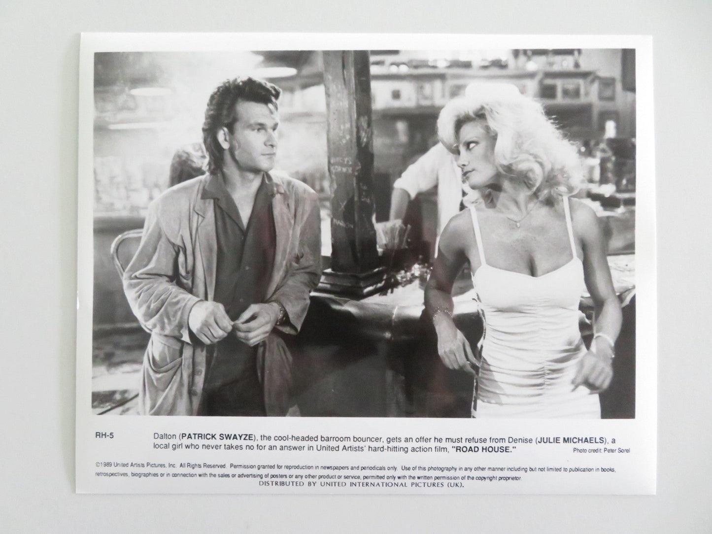 ROAD HOUSE - B MOVIE STILL PHOTO LOT OF 4 PATRICK SWAYZE KELLY LYNCH 1989 Movie posters