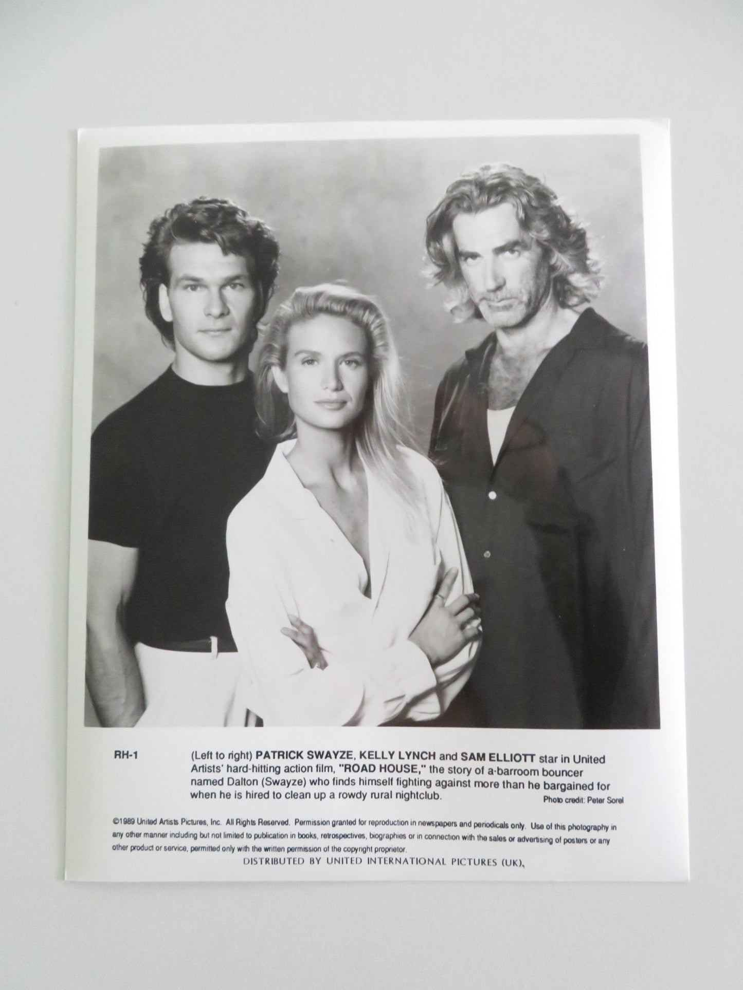 ROAD HOUSE - B MOVIE STILL PHOTO LOT OF 4 PATRICK SWAYZE KELLY LYNCH 1989 Movie posters