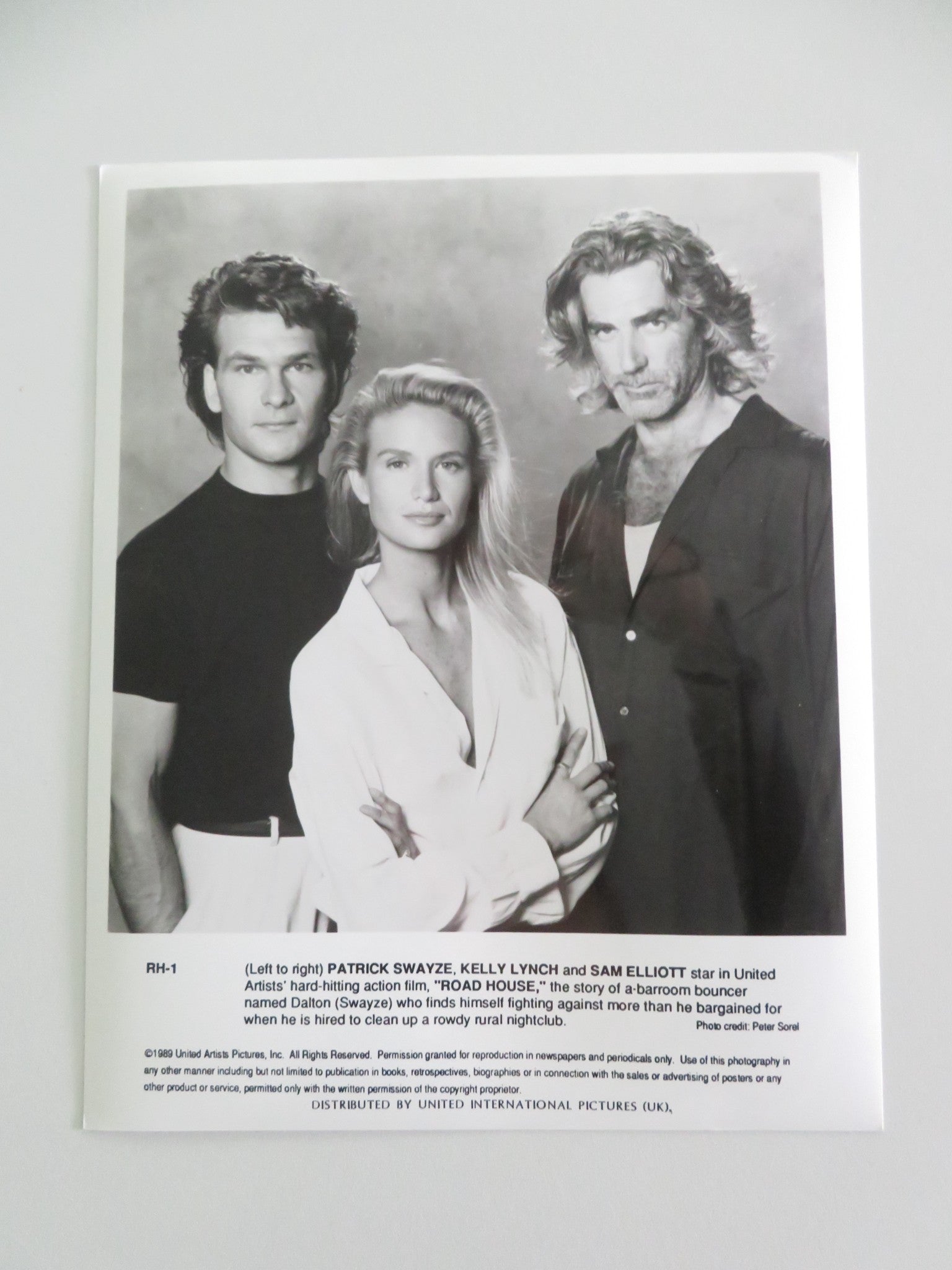 ROAD HOUSE - B MOVIE STILL PHOTO LOT OF 4 PATRICK SWAYZE KELLY LYNCH 1989 Movie posters