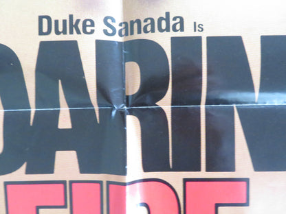 ROARING FIRE FOLDED US ONE SHEET POSTER SONNY CHIBA DUKE SANADA 1981 Rendezvous Cinema Movie posters