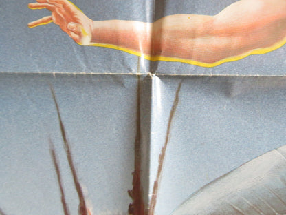 ROARING FIRE FOLDED US ONE SHEET POSTER SONNY CHIBA DUKE SANADA 1981 Rendezvous Cinema Movie posters