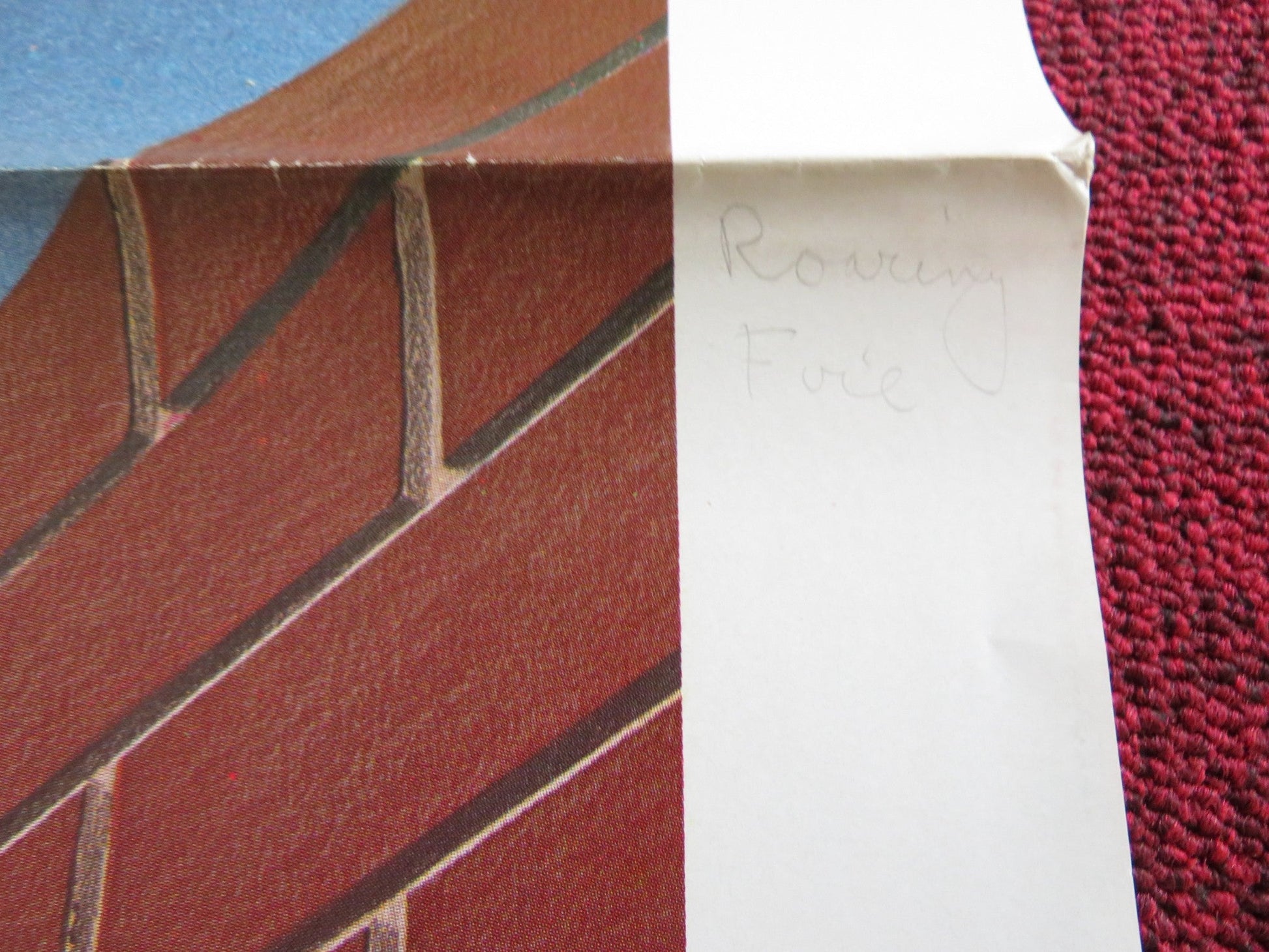 ROARING FIRE FOLDED US ONE SHEET POSTER SONNY CHIBA DUKE SANADA 1981 Rendezvous Cinema Movie posters