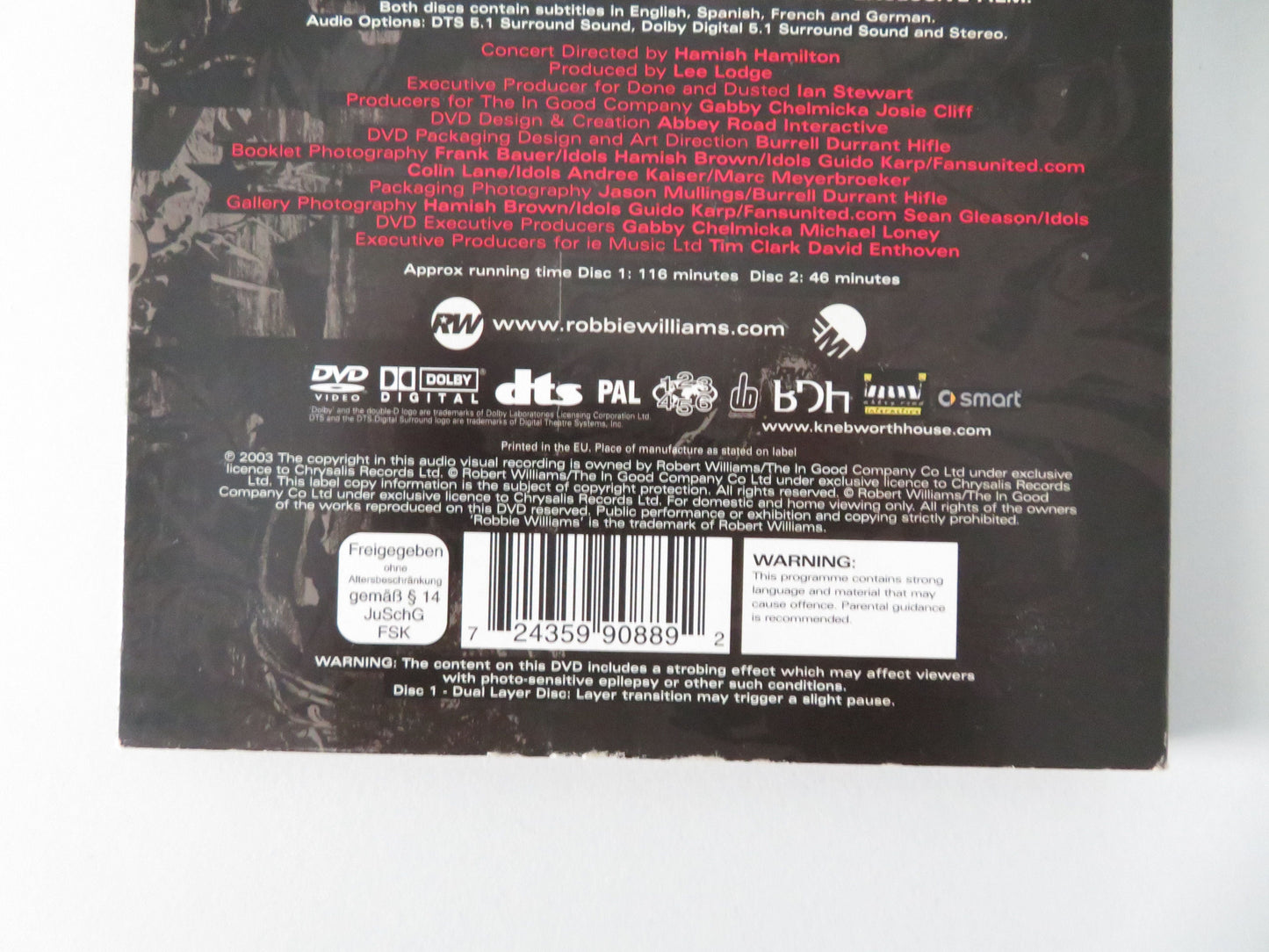 Robbie Williams: What We Did Last Summer - Live at Knebworth (DVD) Region 1-6 Movie posters