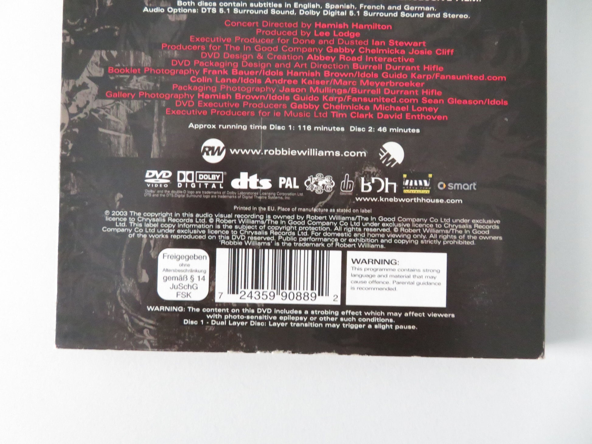 Robbie Williams: What We Did Last Summer - Live at Knebworth (DVD) Region 1-6 Movie posters