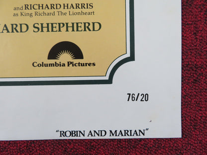 ROBIN AND MARIAN FOLDED US ONE SHEET POSTER SEAN CONNERY AUDREY HEPBURN 1976 Rendezvous Cinema Movie posters