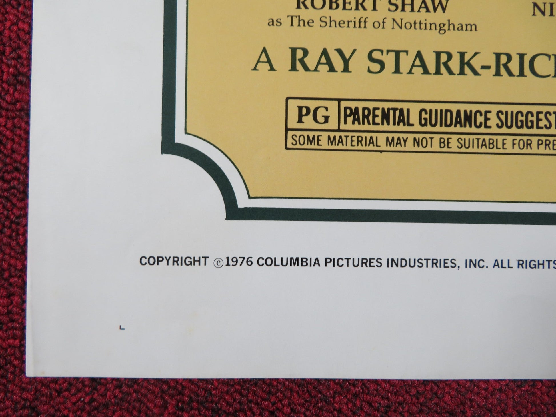 ROBIN AND MARIAN FOLDED US ONE SHEET POSTER SEAN CONNERY AUDREY HEPBURN 1976 Rendezvous Cinema Movie posters