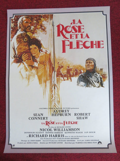 ROBIN AND MARIAN FRENCH POSTER ROLLED SEAN CONNERY AUDREY HEPBURN 1977 Rendezvous Cinema Movie posters