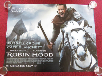 ROBIN HOOD - B UK QUAD ROLLED POSTER RIDLEY SCOTT RUSSELL CROWE 2010 Rendezvous Cinema Movie posters