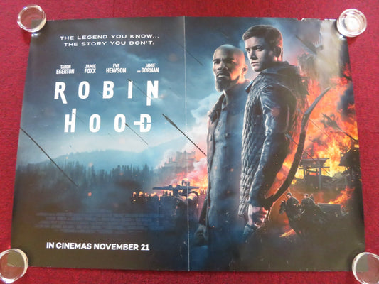 ROBIN HOOD - C UK QUAD ROLLED POSTER TARON EGERTON JAMIE FOXX 2018 Rendezvous Cinema Movie posters