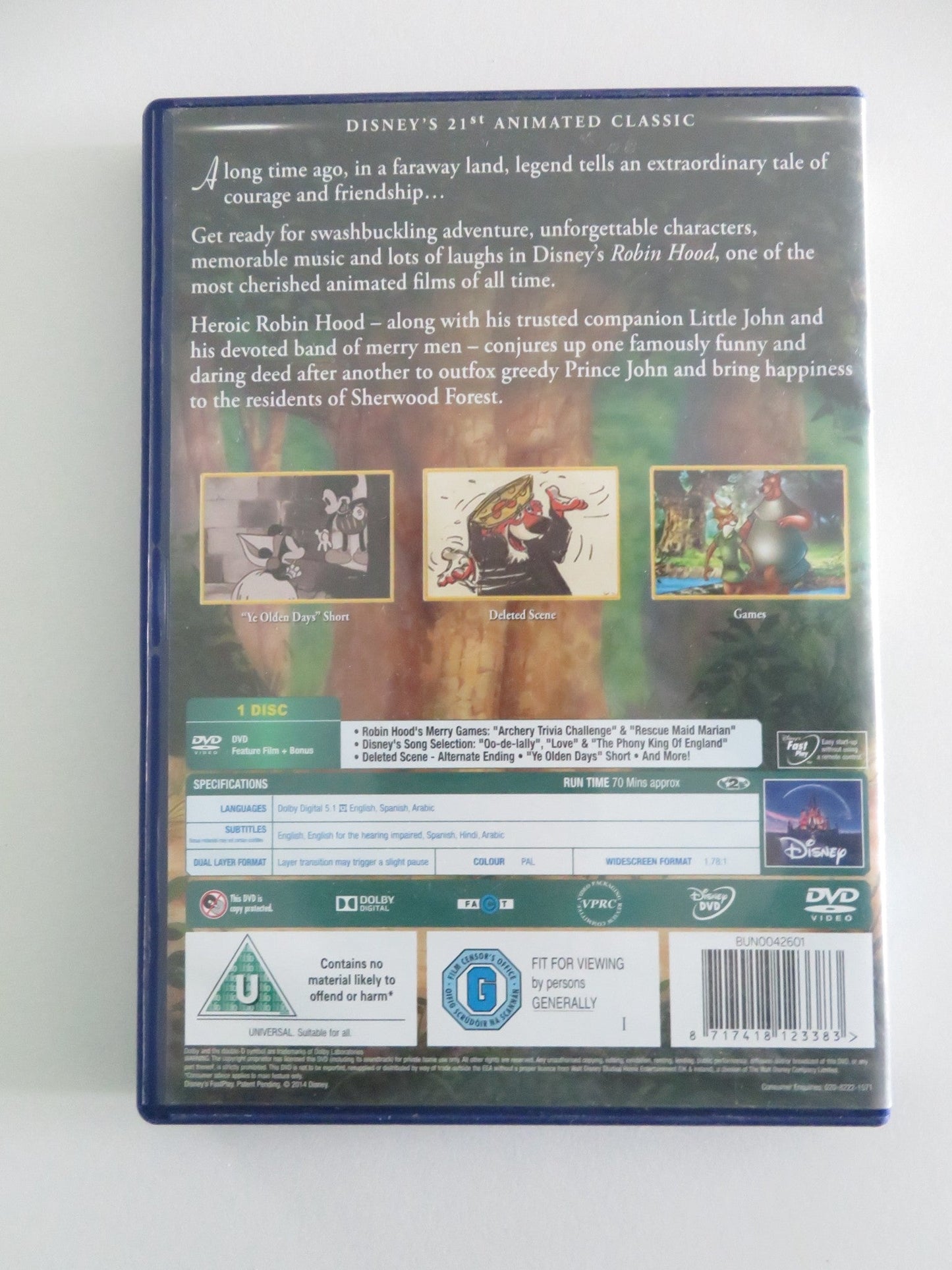 Robin Hood (DVD) Peter Ustinov Terry - Thomas 1973 Region 2 Movie posters
