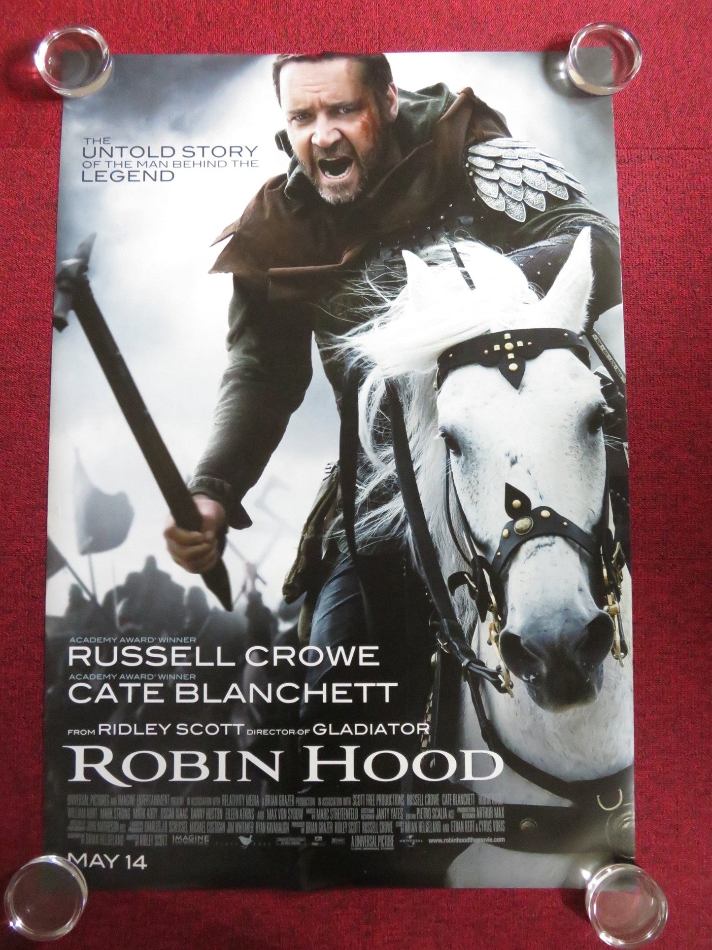ROBIN HOOD US ONE SHEET ROLLED POSTER RUSSELL CROWE CATE BLANCHETT 2010 Rendezvous Cinema Movie posters