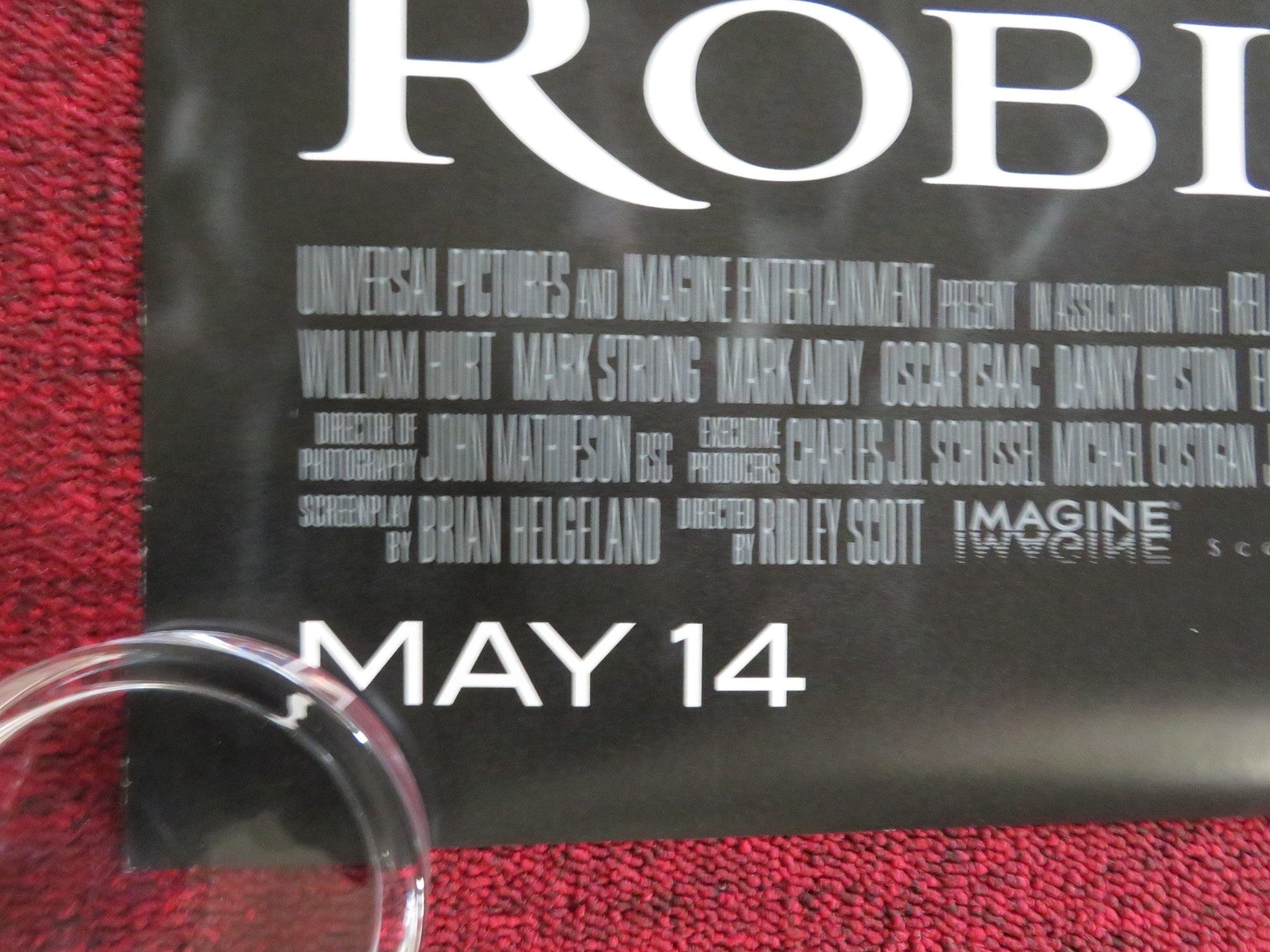 ROBIN HOOD US ONE SHEET ROLLED POSTER RUSSELL CROWE CATE BLANCHETT 2010 Rendezvous Cinema Movie posters