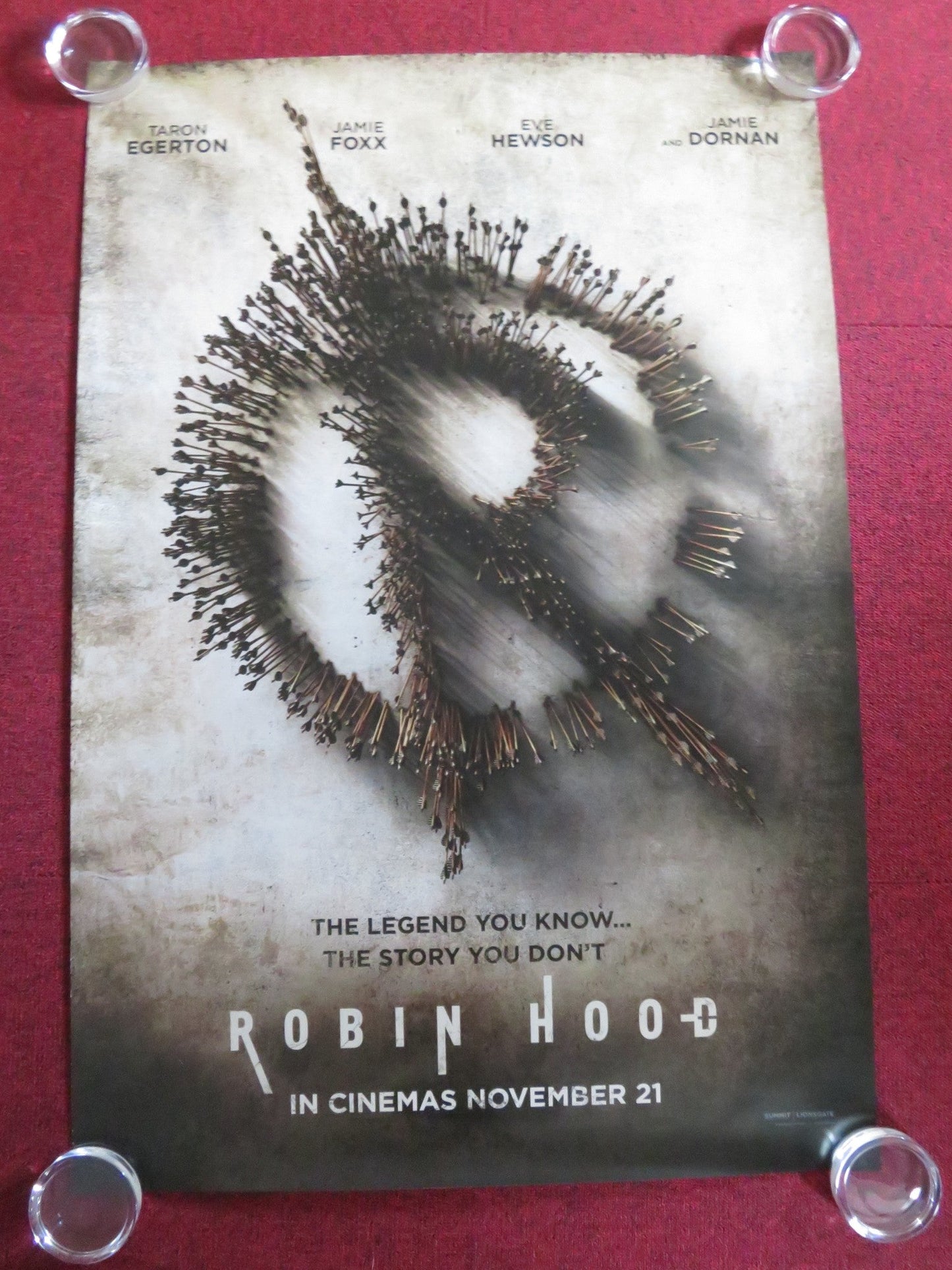 ROBIN HOOD US ONE SHEET ROLLED POSTER TARON EGERTON JAMIE FOXX 2018 Rendezvous Cinema Movie posters