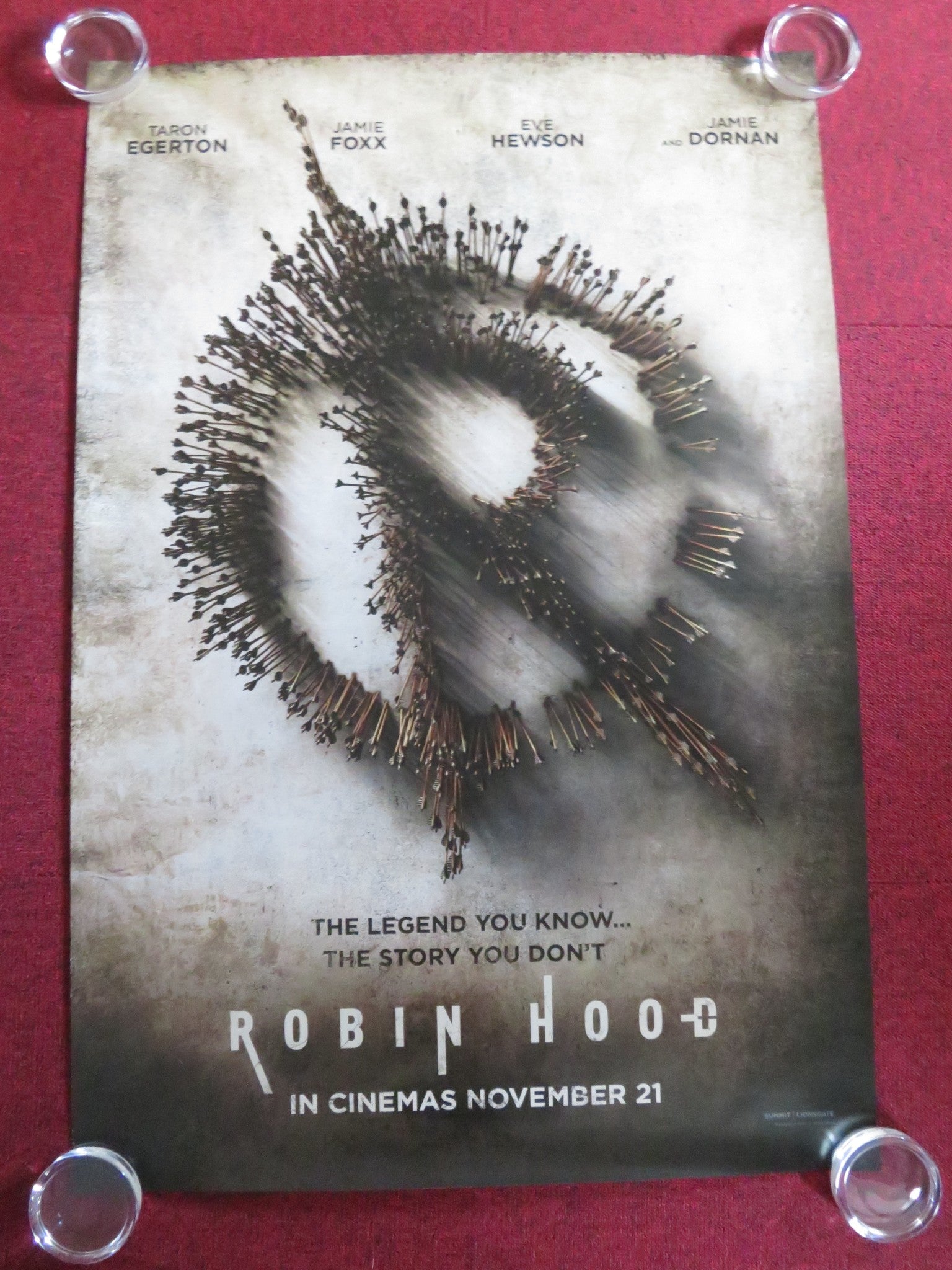 ROBIN HOOD US ONE SHEET ROLLED POSTER TARON EGERTON JAMIE FOXX 2018 Rendezvous Cinema Movie posters