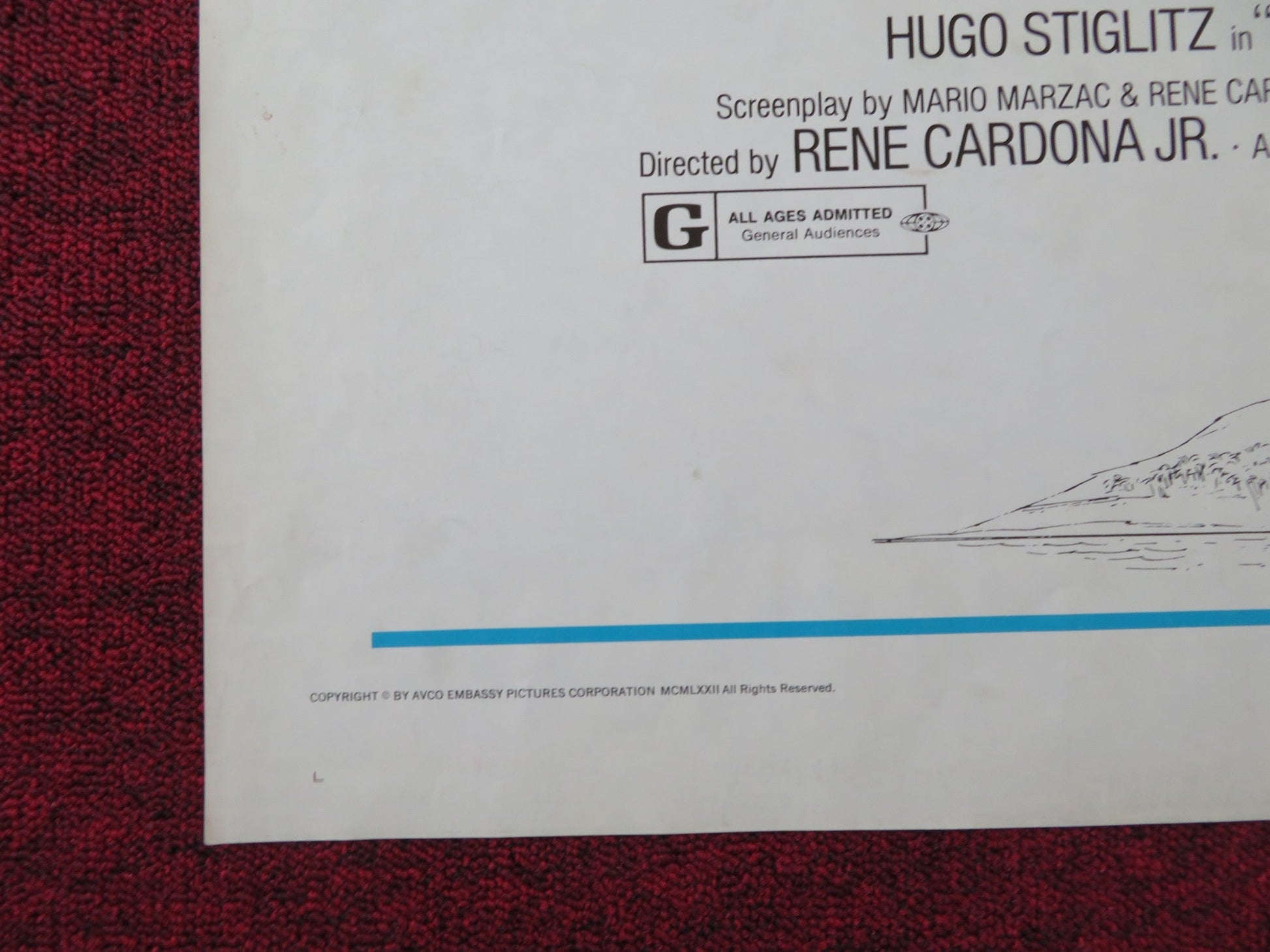 ROBINSON CRUSOE AND THE TIGER FOLDED US ONE SHEET POSTER HUGO STIGLITZ 1972 Rendezvous Cinema Movie posters