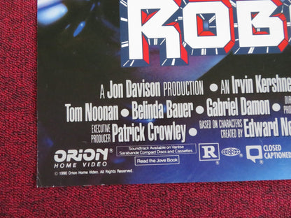 ROBOCOP 2 DOUBLE IMAGE VHS VIDEO POSTER ROLLED PETER WELLER NANCY ALLEN 1990 Rendezvous Cinema Movie posters