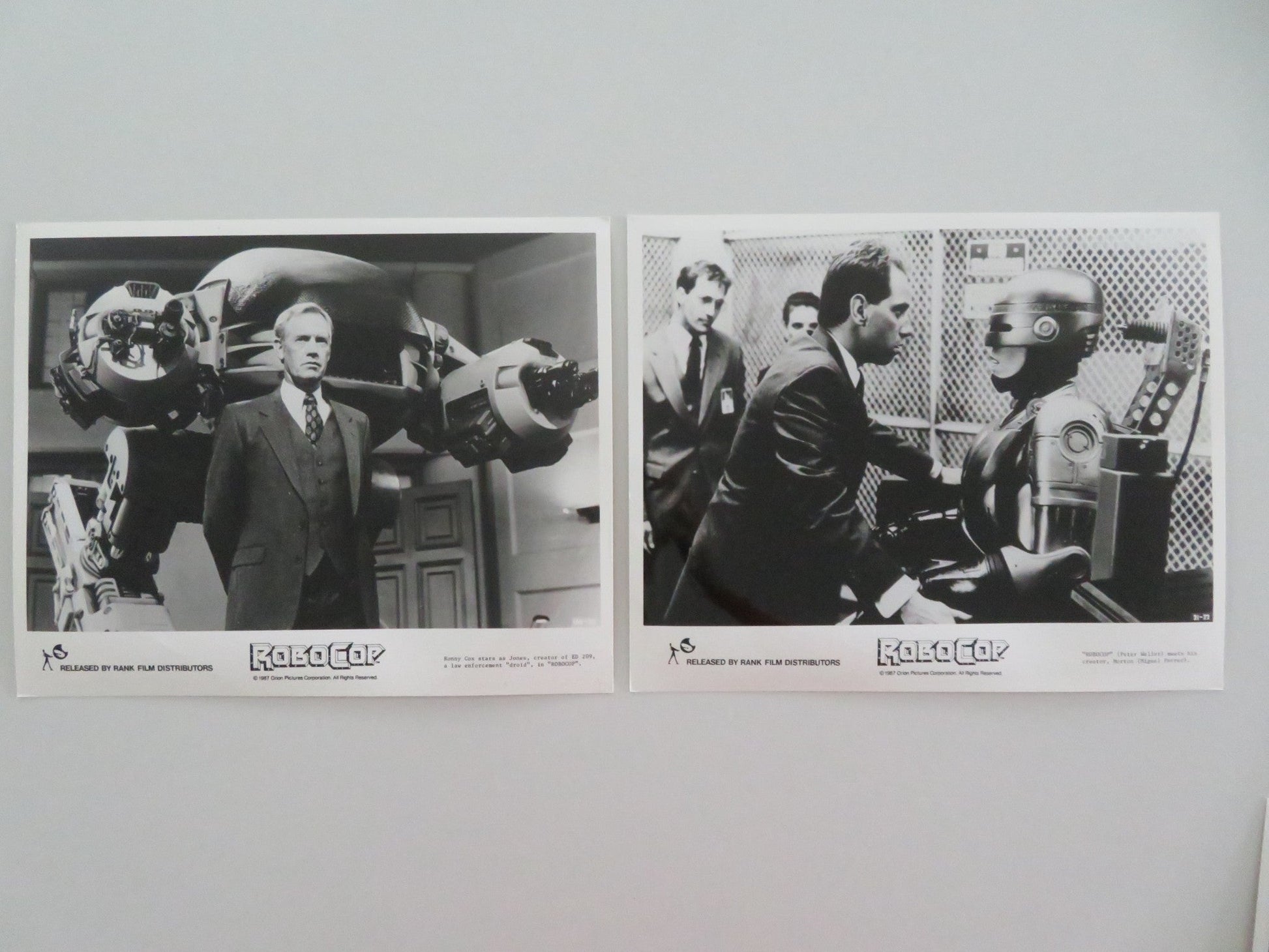 ROBOCOP MOVIE STILL PHOTO LOT OF 12 PETER WELLER NANCY ALLEN 1987 Movie posters