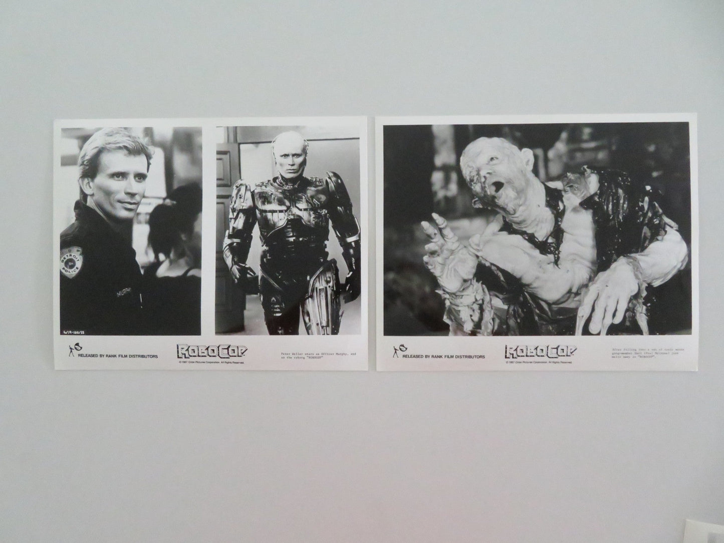 ROBOCOP MOVIE STILL PHOTO LOT OF 12 PETER WELLER NANCY ALLEN 1987 Movie posters