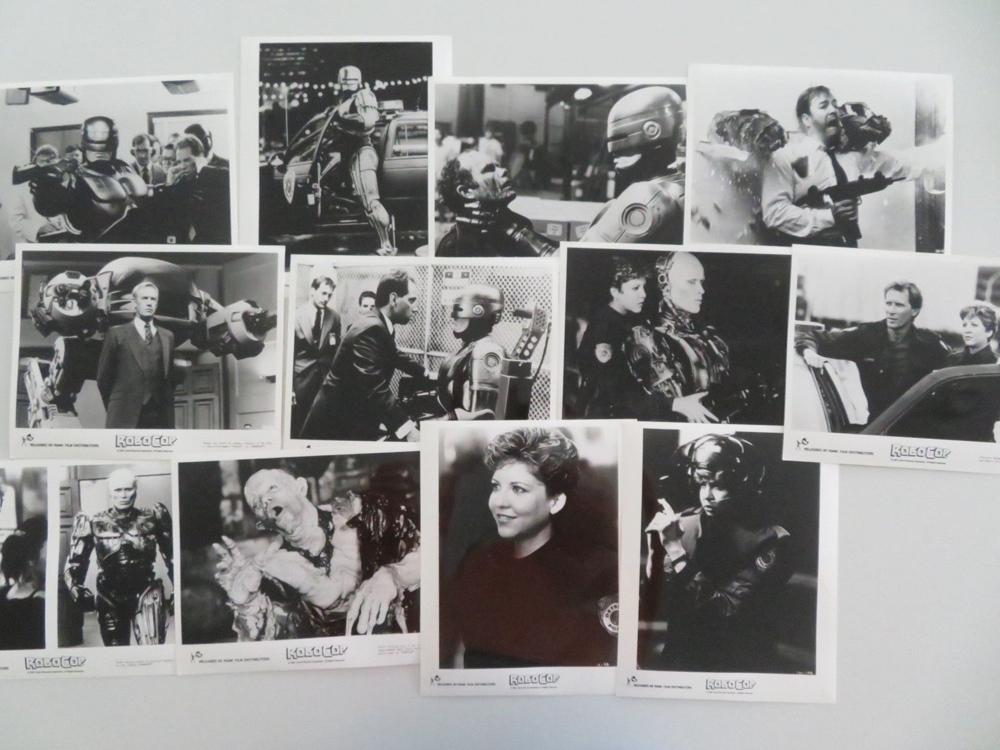 ROBOCOP MOVIE STILL PHOTO LOT OF 12 PETER WELLER NANCY ALLEN 1987 Movie posters