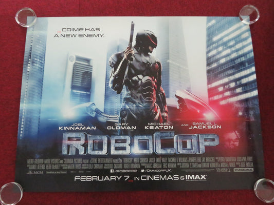 ROBOCOP UK QUAD ROLLED POSTER JOEL KINNAMAN GARY OLDMAN 2014 Movie posters