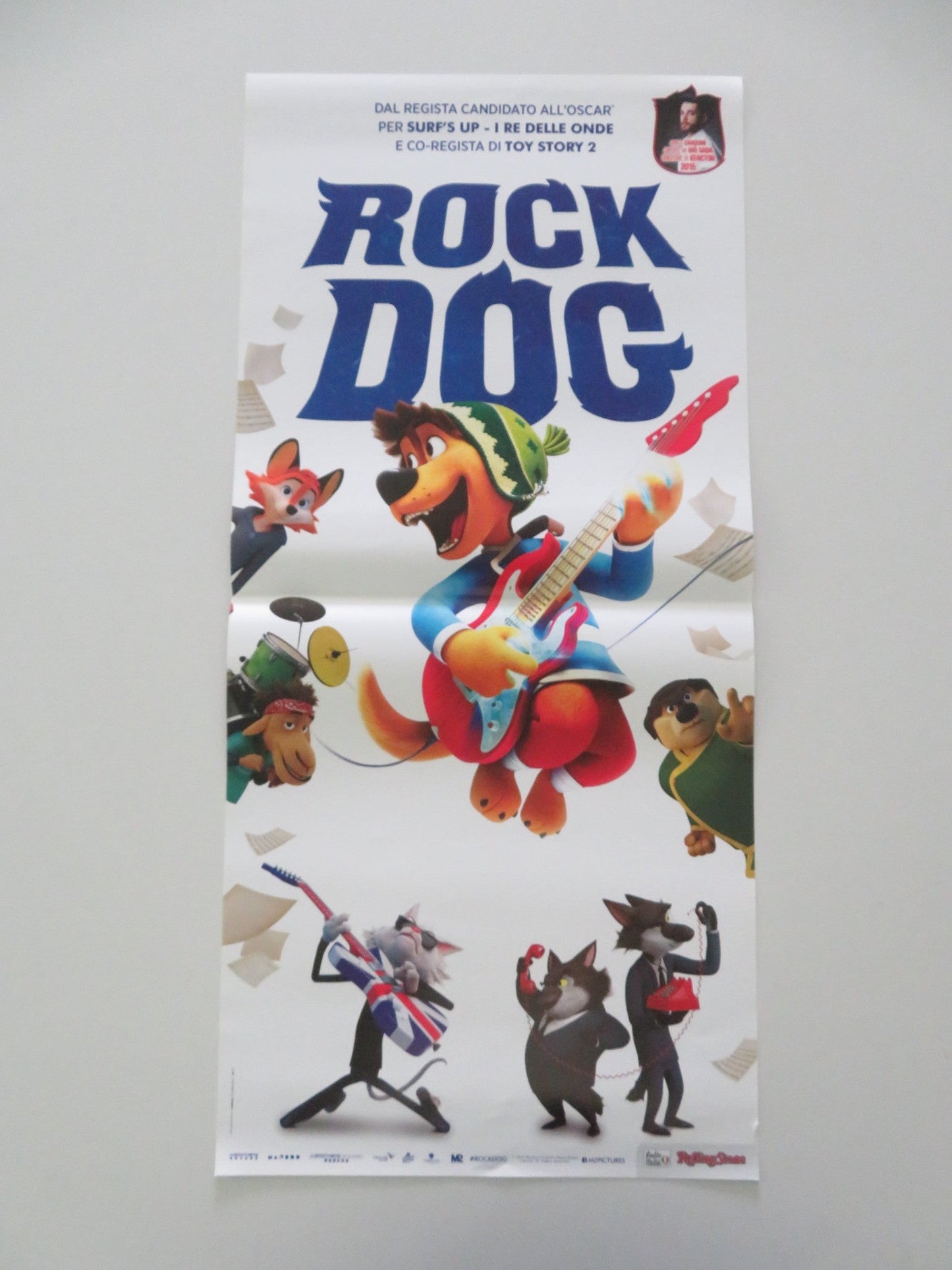 Rock Dog ITALIAN LOCANDINA POSTER Luke Wilson Eddie Izzard 2016 Movie posters