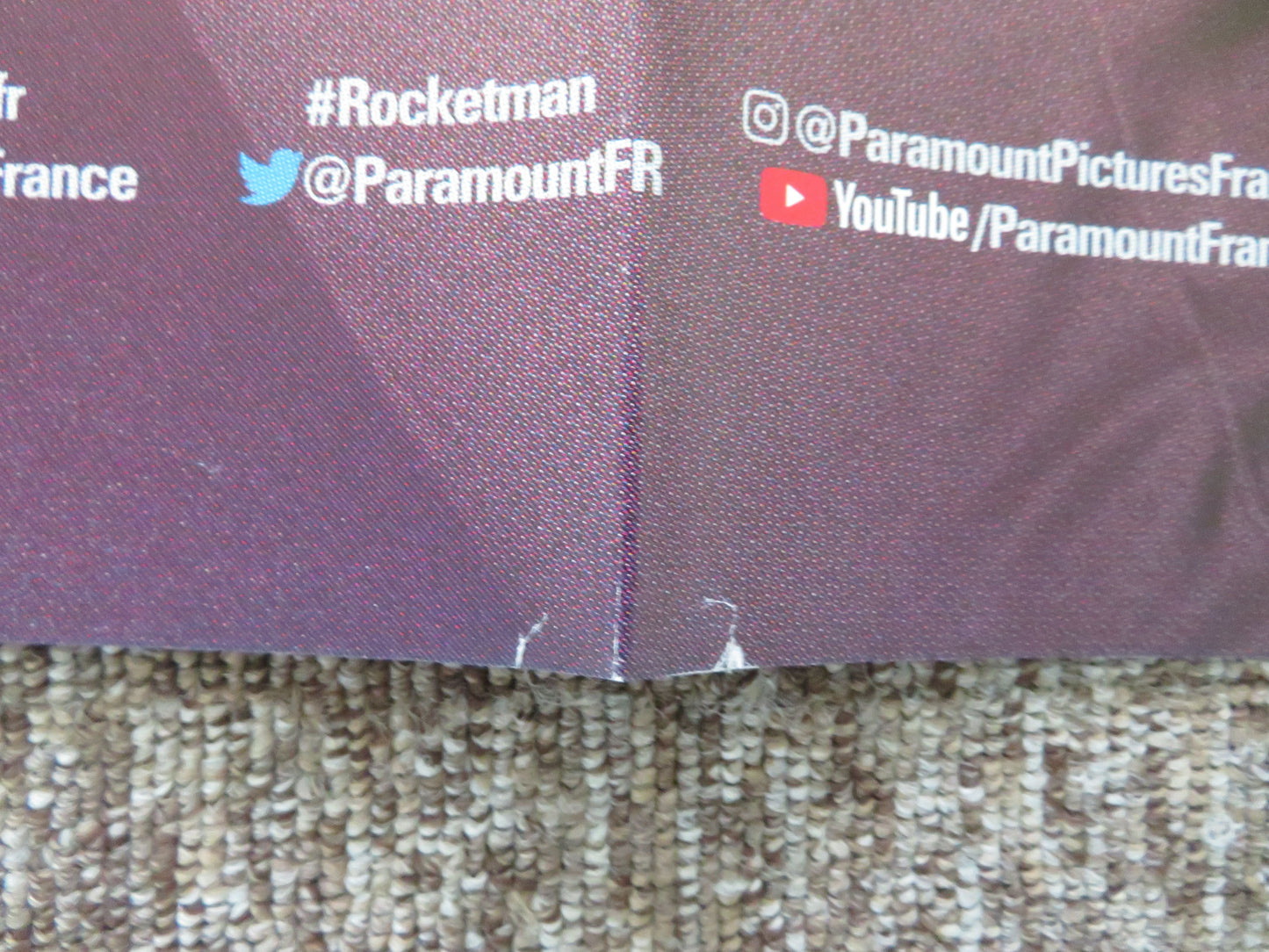 Rocketman French Grande Poster Taron Egerton Jamie Bell Richard Madden 2019 Movie posters
