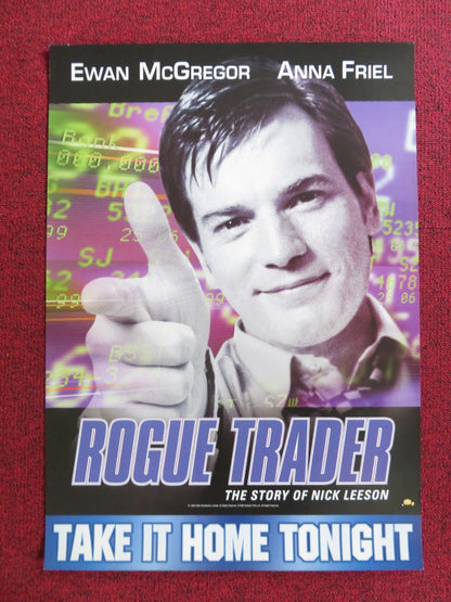 ROGUE TRADER VHS VIDEO POSTER EWAN MCGREGOR ANNA FRIEL 1999 Rendezvous Cinema Movie posters