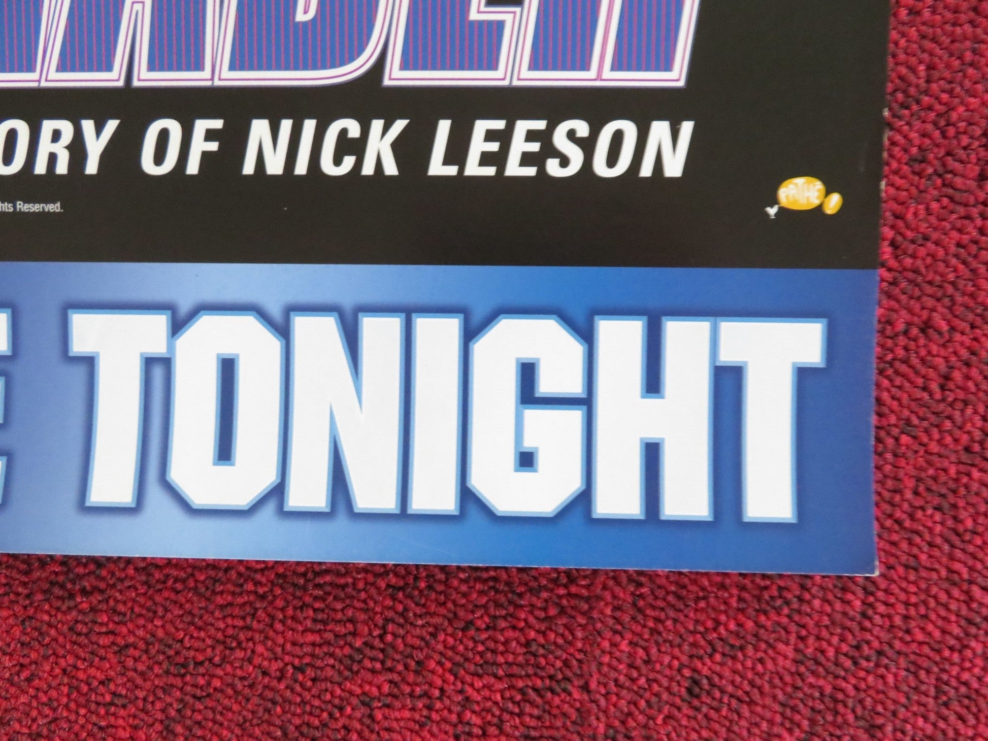 ROGUE TRADER VHS VIDEO POSTER EWAN MCGREGOR ANNA FRIEL 1999 Rendezvous Cinema Movie posters