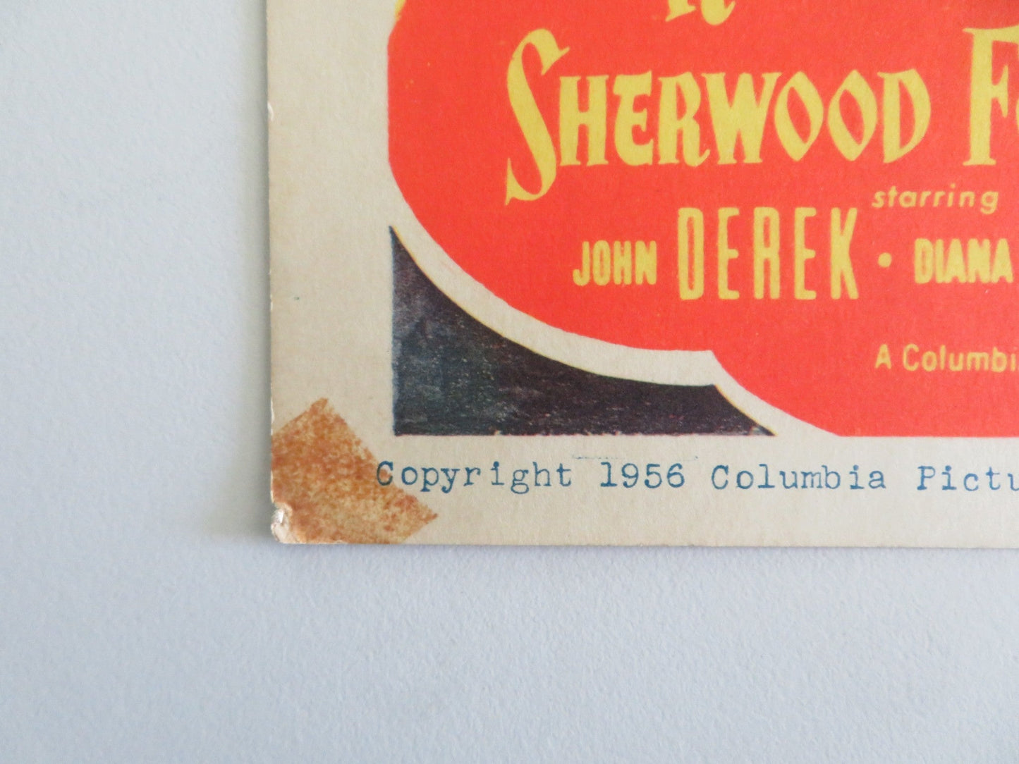 ROGUES OF SHERWOOD FOREST - #6 LOBBY CARD JOHN DEREK DIANA LYNN 1956 Rendezvous Cinema Movie posters