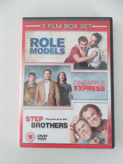 Role Models, Pineapple Express and Step Brothers (DVD) Paul Rudd 2008 Region 2 Movie posters