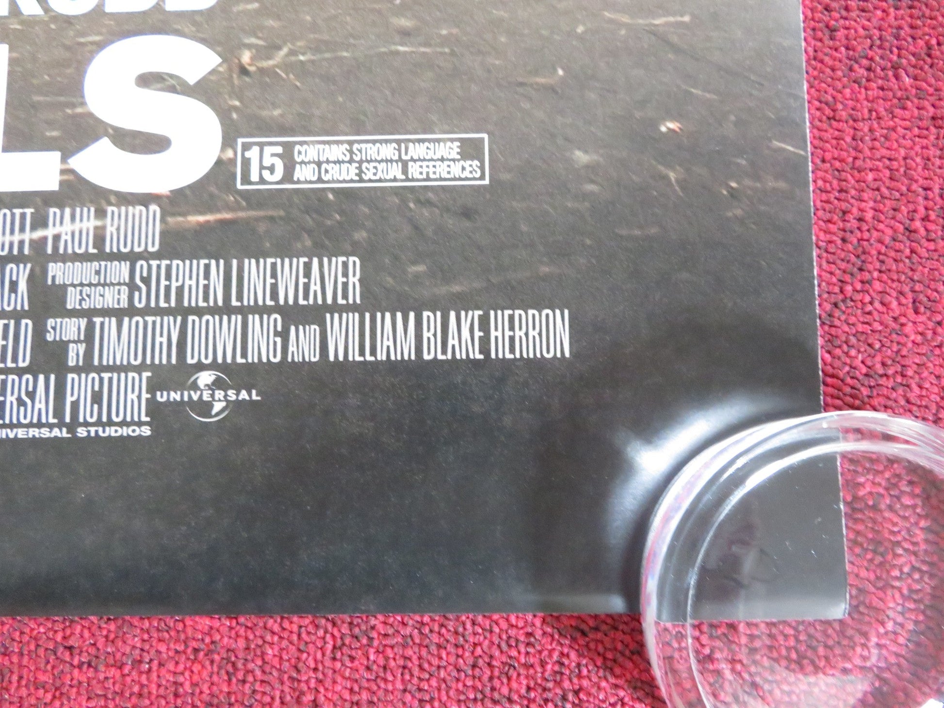 ROLE MODELS US ONE SHEET ROLLED POSTER PAUL RUDD SEANN WILLIAM SCOTT 2008 Rendezvous Cinema Movie posters