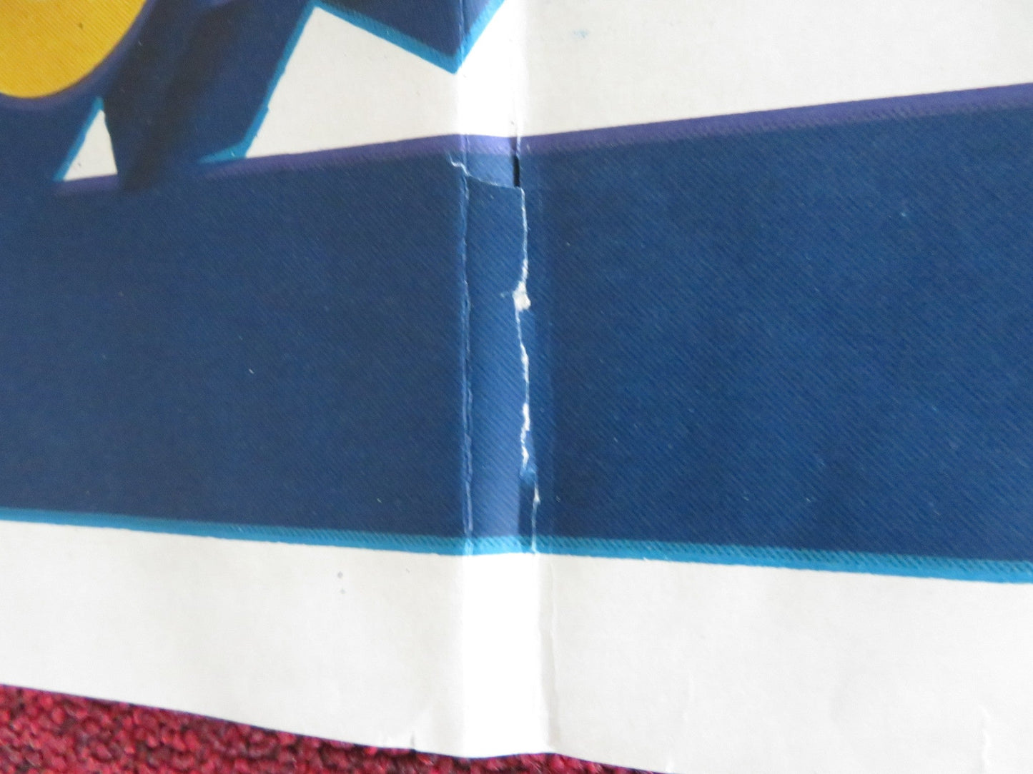 ROLLER COASTER RABBIT ARGENTINA POSTER FOLDED KATHLEEN TURNER C. FLEISCHER 1990 Rendezvous Cinema Movie posters