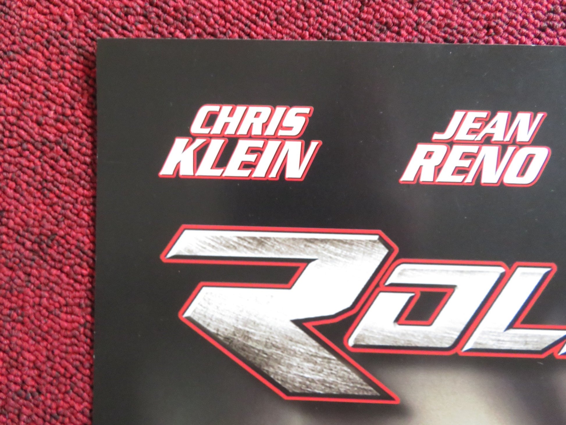 ROLLERBALL VHS VIDEO POSTER CHRIS KLEIN JEAN RENO 2001 Rendezvous Cinema Movie posters