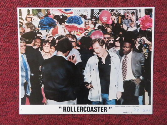 ROLLERCOASTER - 2 LOBBY CARD GEORGE SEGAL RICHARD WIDMARK 1977 Rendezvous Cinema Movie posters