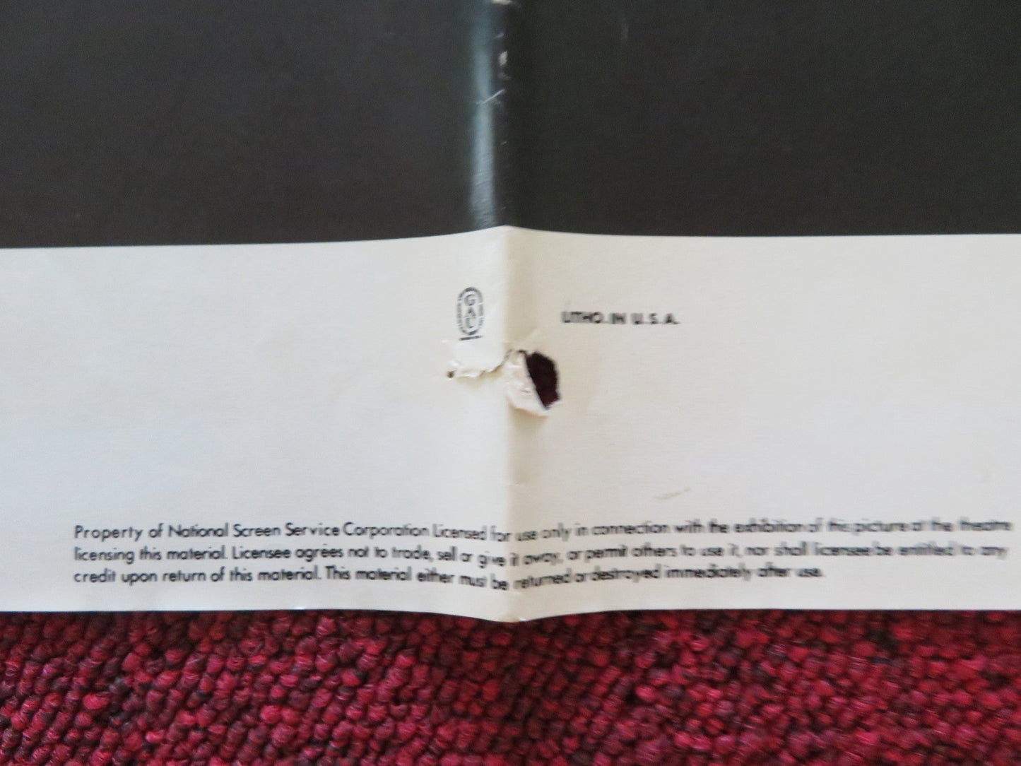 ROLLING THUNDER FOLDED US ONE SHEET POSTER WILLIAM DEVANE TOMMY LEE JONES 1977 Rendezvous Cinema Movie posters