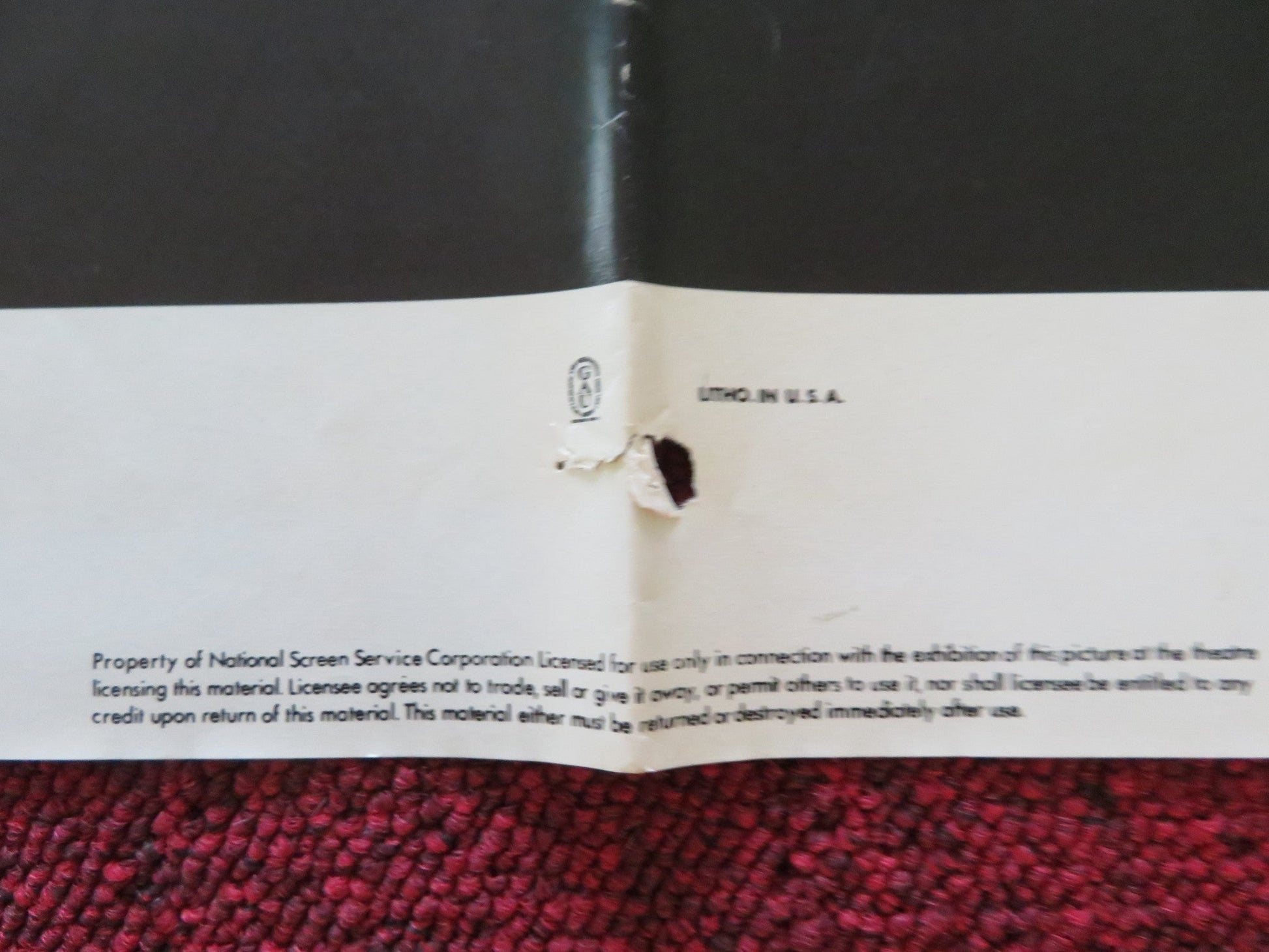 ROLLING THUNDER FOLDED US ONE SHEET POSTER WILLIAM DEVANE TOMMY LEE JONES 1977 Rendezvous Cinema Movie posters