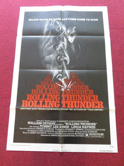 ROLLING THUNDER FOLDED US ONE SHEET POSTER WILLIAM DEVANE TOMMY LEE JONES 1977 Rendezvous Cinema Movie posters