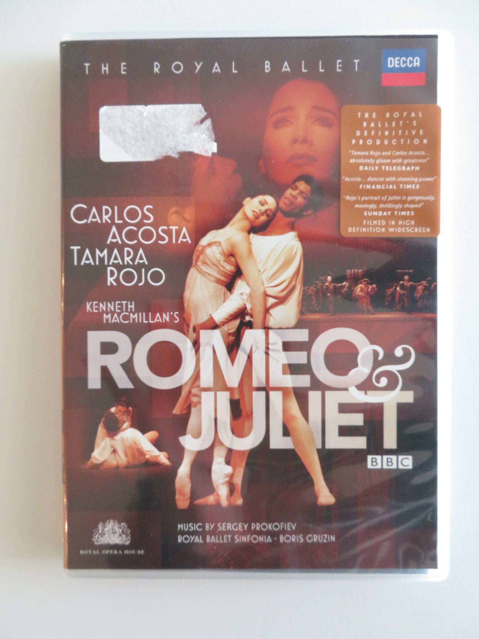 ROMEO AND JULIET - THE ROYAL BALLET (DVD) CARLOS ACOSTA TAMARA ROJO 2007 REGION 0 Rendezvous Cinema Movie posters