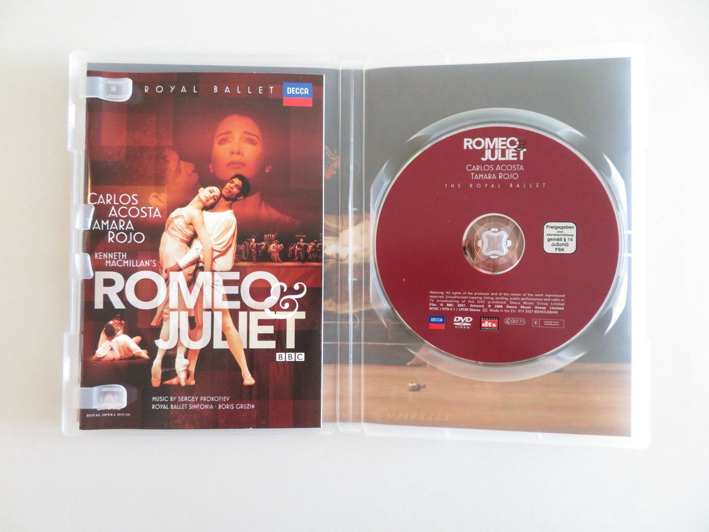 ROMEO AND JULIET - THE ROYAL BALLET (DVD) CARLOS ACOSTA TAMARA ROJO 2007 REGION 0 Rendezvous Cinema Movie posters