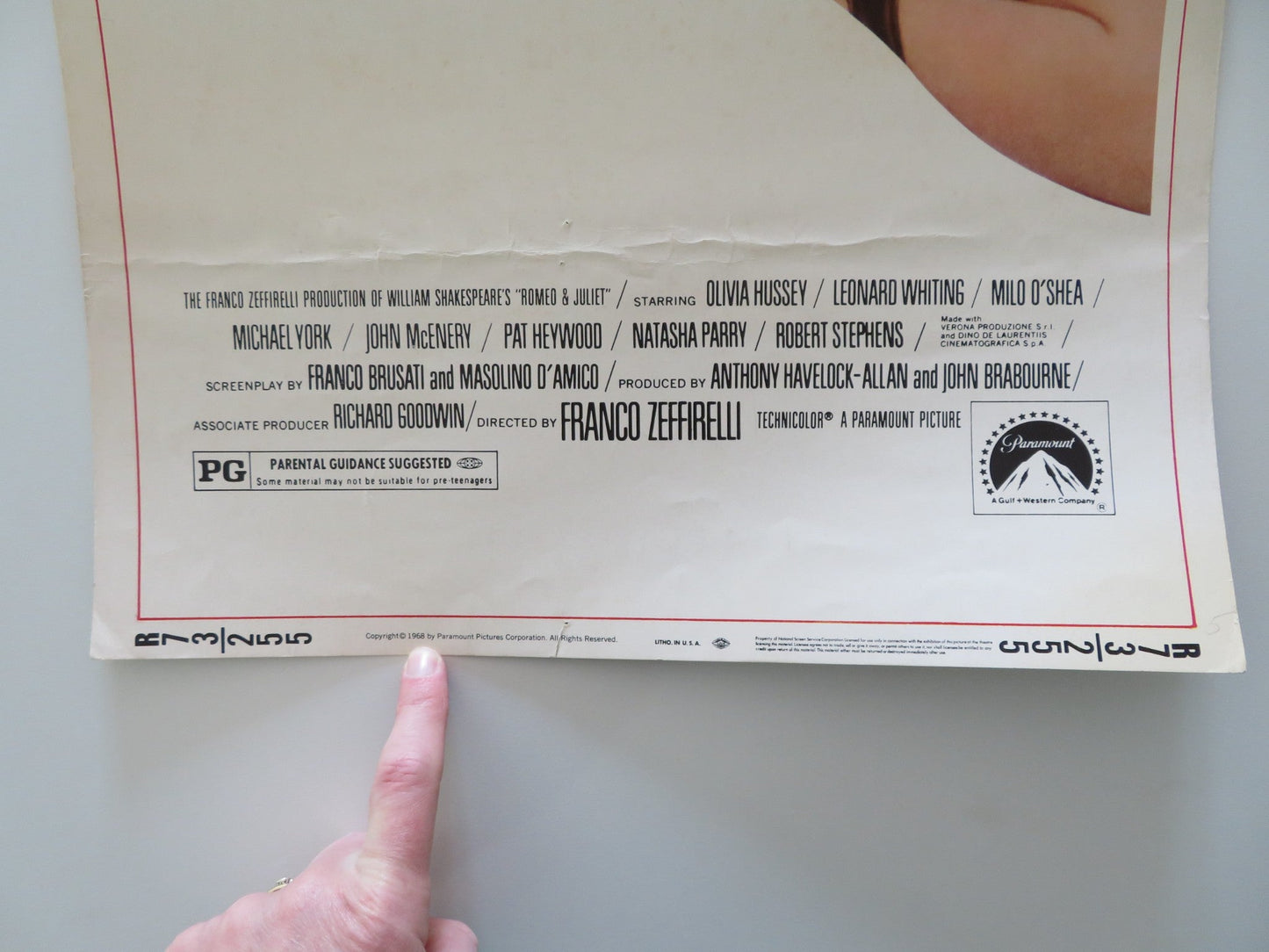 ROMEO AND JULIET US INSERT POSTER OLIVIA HUSSEY LEONARD WHITING R1973 Rendezvous Cinema Movie posters