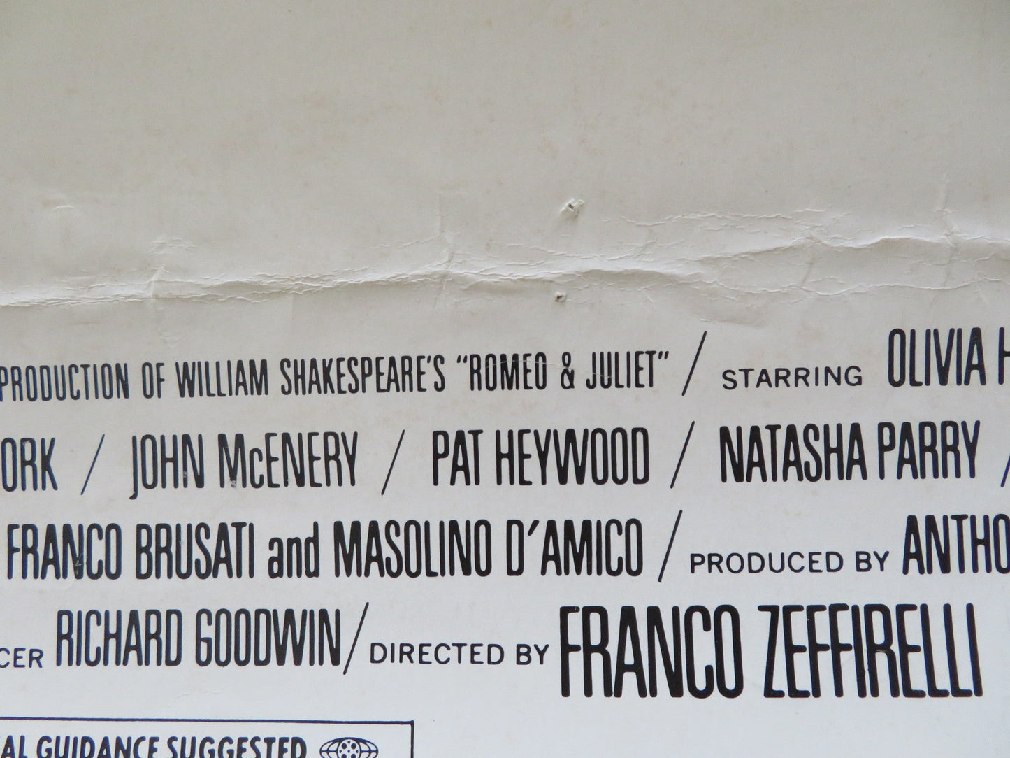 ROMEO AND JULIET US INSERT POSTER OLIVIA HUSSEY LEONARD WHITING R1973 Rendezvous Cinema Movie posters