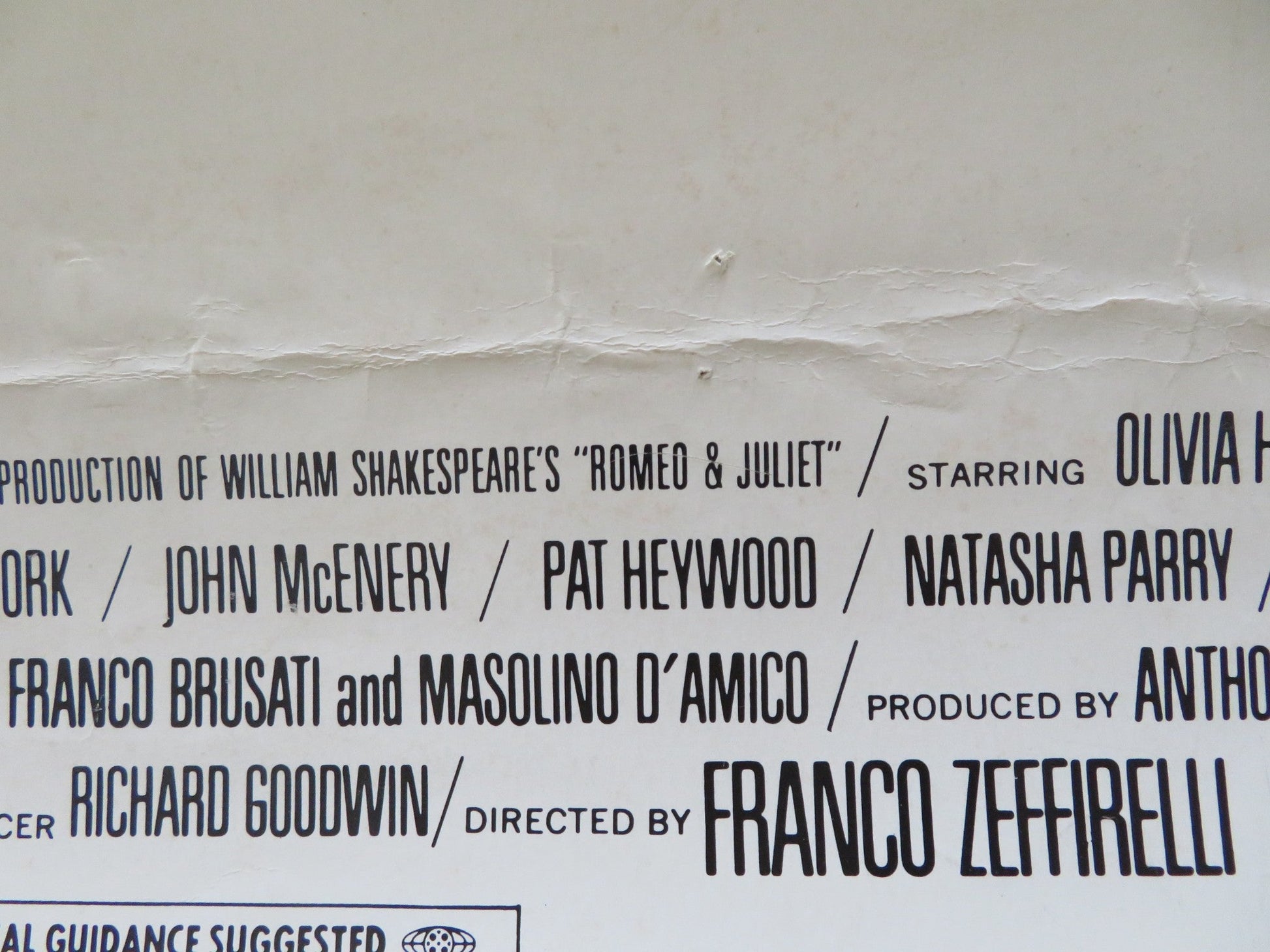 ROMEO AND JULIET US INSERT POSTER OLIVIA HUSSEY LEONARD WHITING R1973 Rendezvous Cinema Movie posters