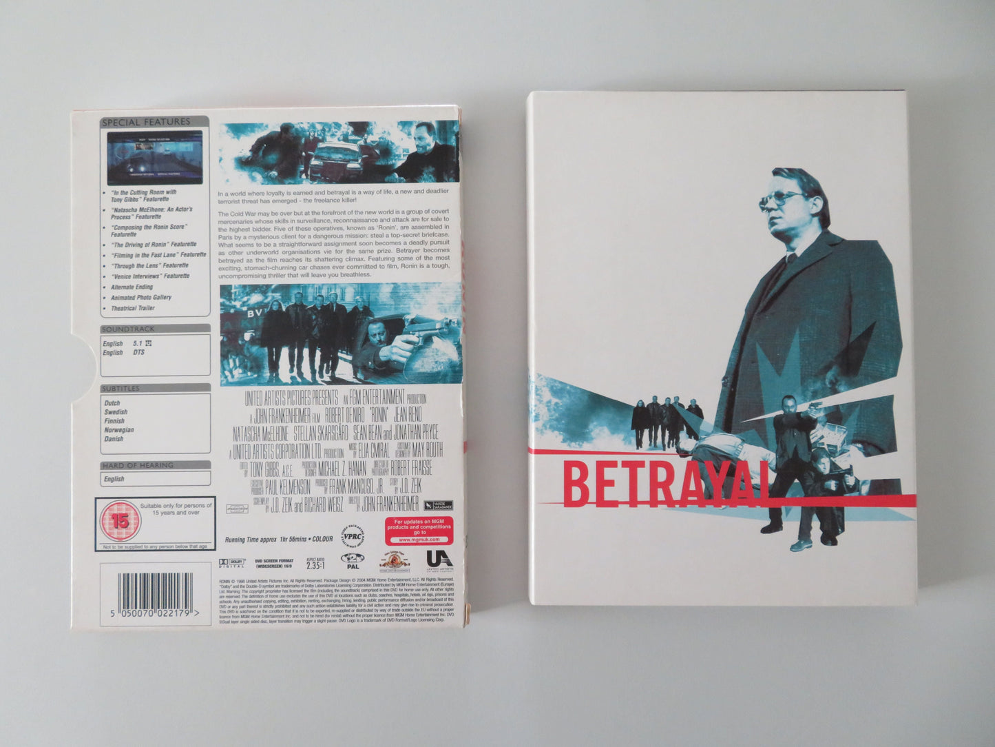 Ronin - Special Edition (DVD) Robert De Niro Jean Reno 1998 Region 2 Movie posters