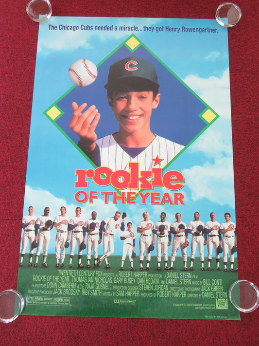 ROOKIE OF THE YEAR US ONE SHEET ROLLED POSTER GARY BUSEY THOMAS I. NICHOLAS 1993 Movie posters