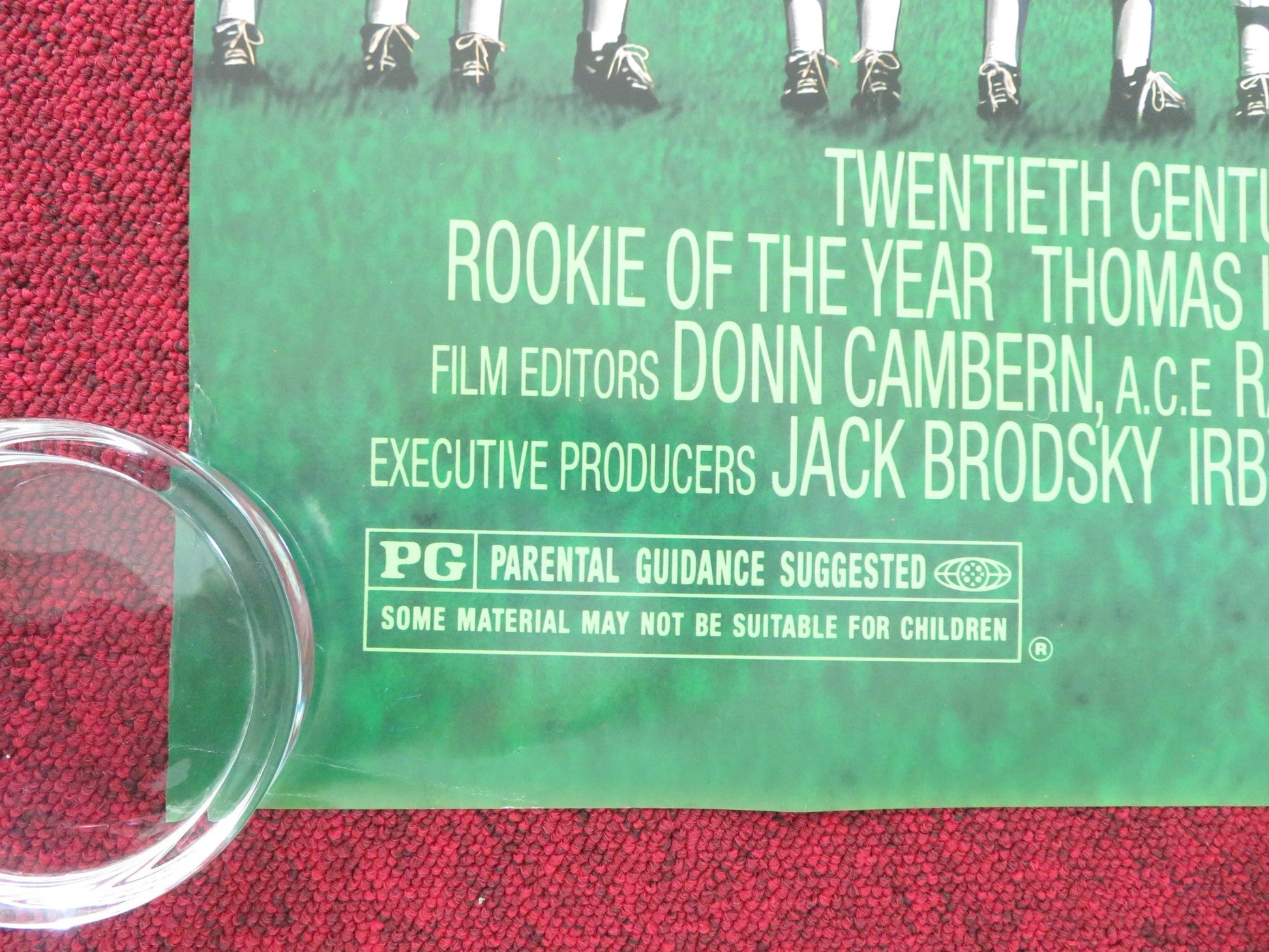 ROOKIE OF THE YEAR US ONE SHEET ROLLED POSTER GARY BUSEY THOMAS I. NICHOLAS 1993 Movie posters