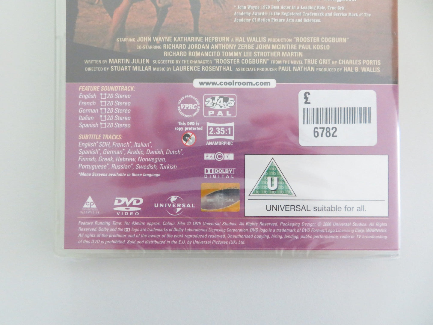 ROOSTER COGBURN (DVD) JOHN WAYNE KATHARINE HEPBURN 1975 REGION 2,4,5 Movie posters