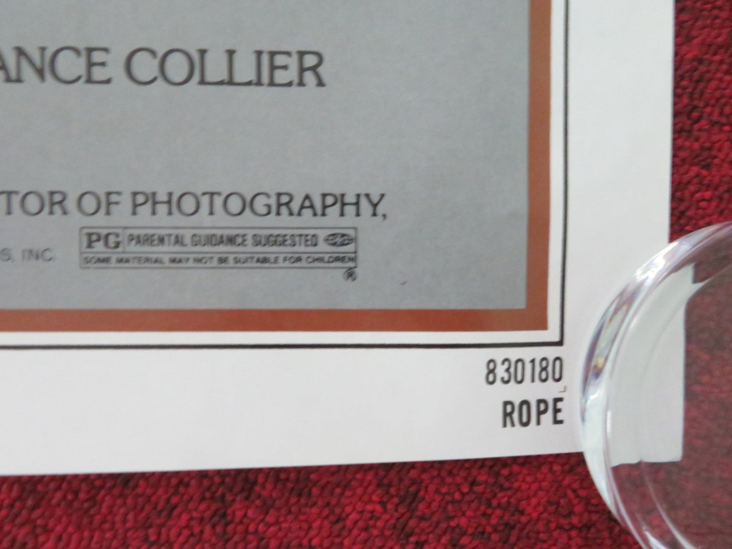 ROPE US TRI FOLDED ONE SHEET ROLLED POSTER JAMES STEWART KIM NOVAK R1983 Movie posters