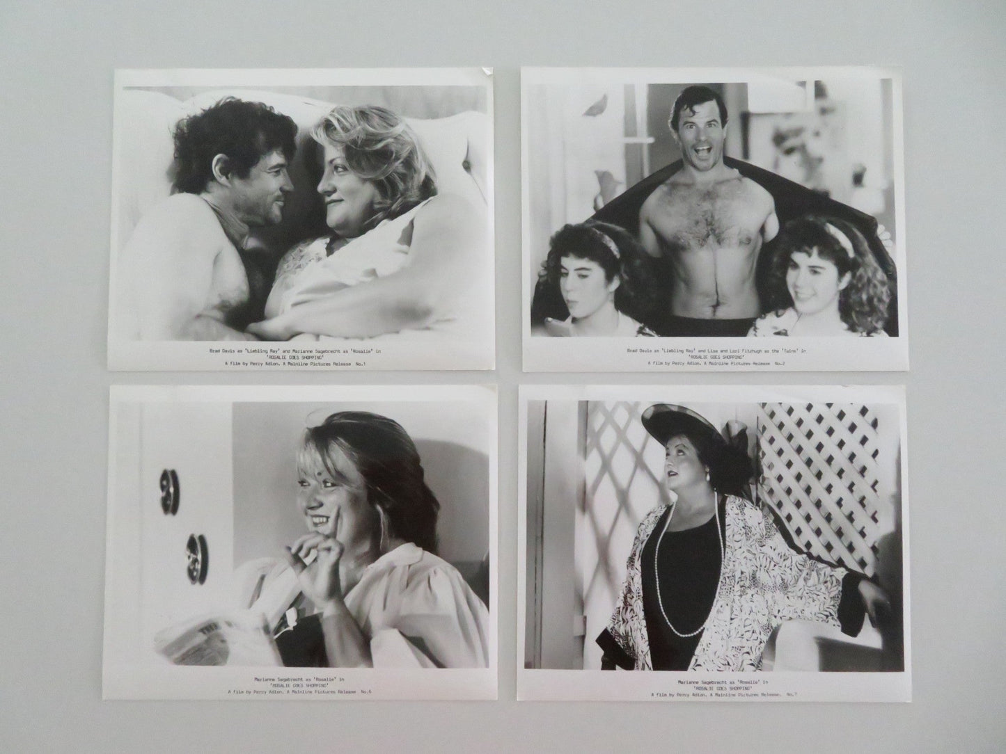 ROSALIE GOES SHOPPING MOVIE STILL PHOTO LOT OF 4 MARIANNE SAGEBRECHT 1989 Movie posters